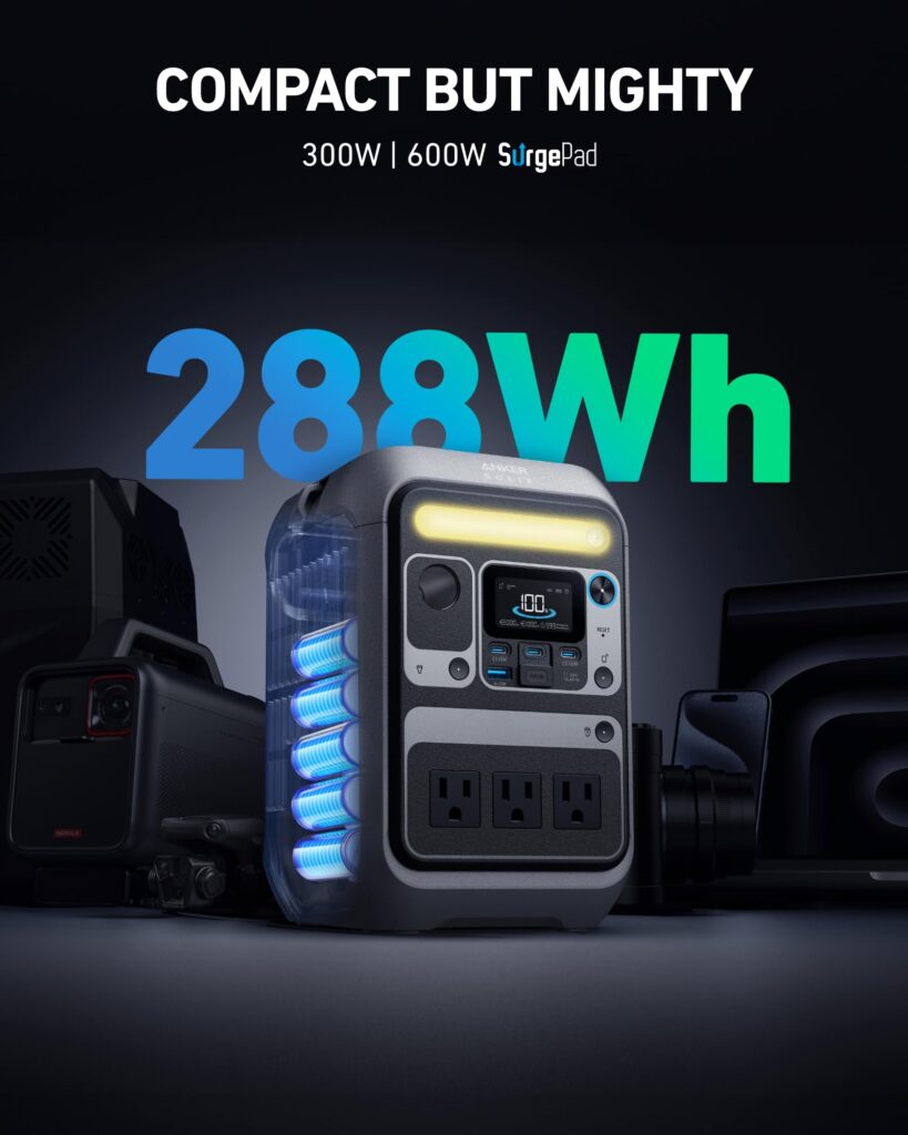 Anker SOLIX C300 Portable Power Station - 288Wh | 300W