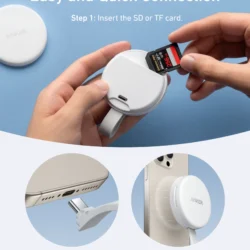 Anker MagGo USB-C Adapter (3-in-1, 10Gbps, For iPhone) - Imagem 2