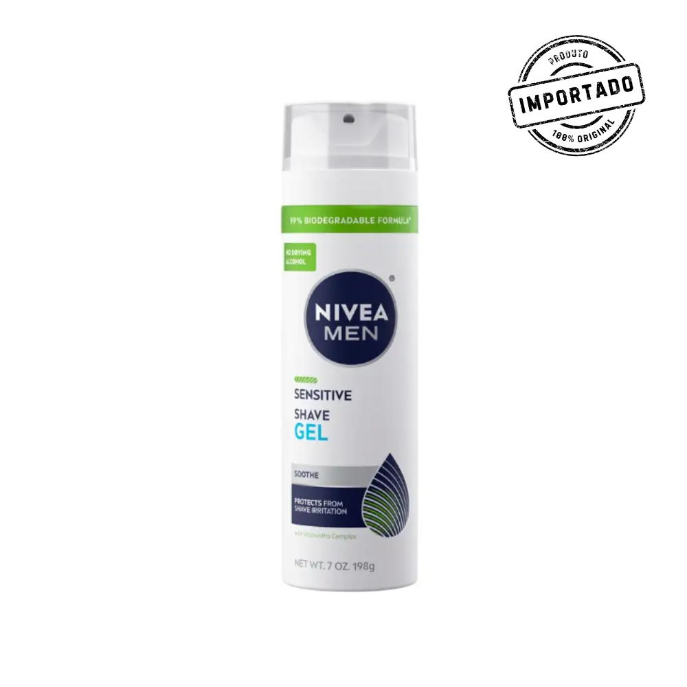 Kit NIVEA MEN Sensitive Pele Sensível – Gel de Barbear + Loção Facial + Balm Pós-Barba - Imagem 3