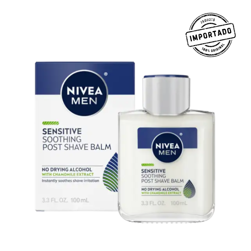 Kit NIVEA MEN Sensitive Pele Sensível – Gel de Barbear + Loção Facial + Balm Pós-Barba - Imagem 4
