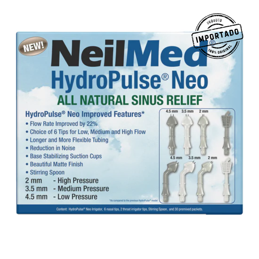 NeilMed HydroPulse Neo, Sistema de Irrigação Nasal e Sinusal Pulsátil - Imagem 4