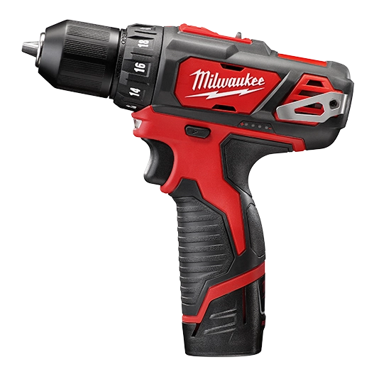 Milwaukee M12 12V Lithium-Ion Cordless Drill Driver/Impact Driver Combo Kit with Two 1.5Ah Batteries, Charger and Bag (2-Tool) 2494-22