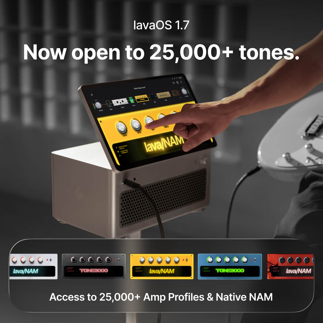 LAVA STUDIO – Amplificador Inteligente para Guitarra com Tela Touch - Imagem 6