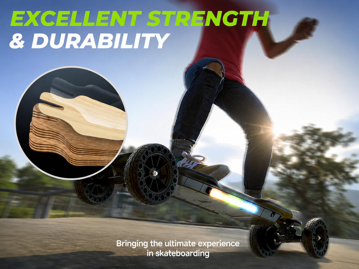 isinwheel V10 – Skate Elétrico All Terrain - Imagem 5