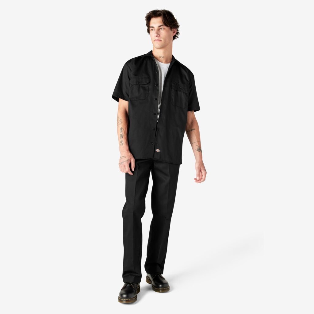 Dickies 1574 – Camisa de Trabalho Masculina Manga Curta