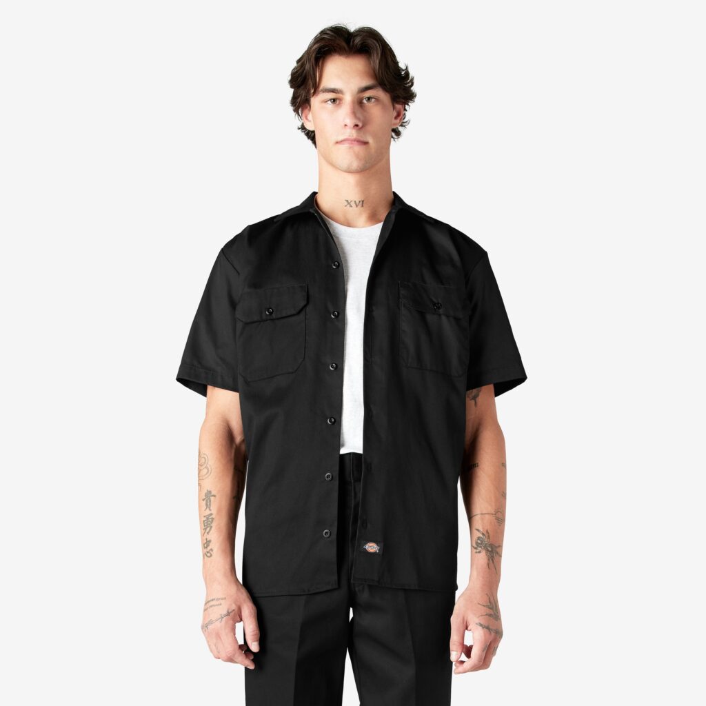 Dickies 1574 – Camisa de Trabalho Masculina Manga Curta
