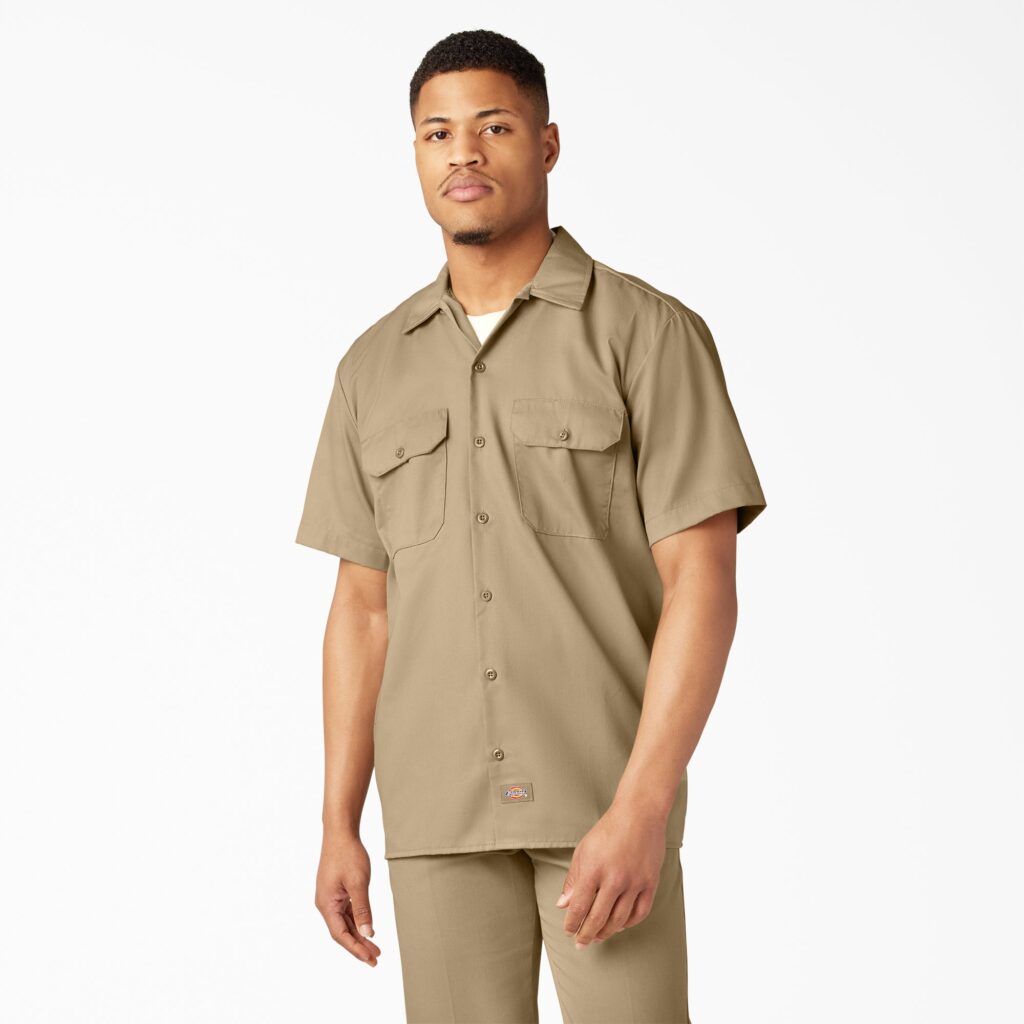 Dickies 1574 – Camisa de Trabalho Masculina Manga Curta