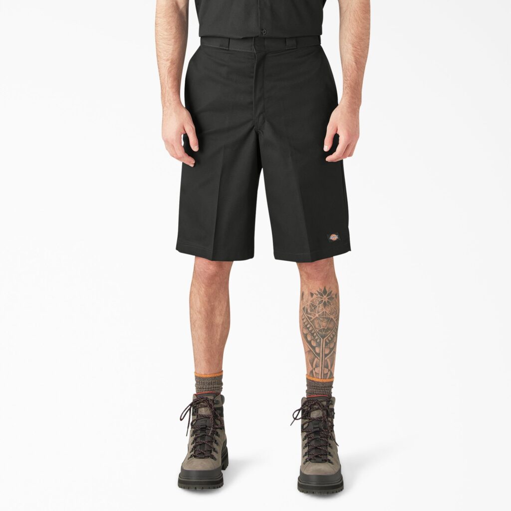 Dickies 42283 – Bermuda de Trabalho Masculina Loose Fit 13 Polegadas