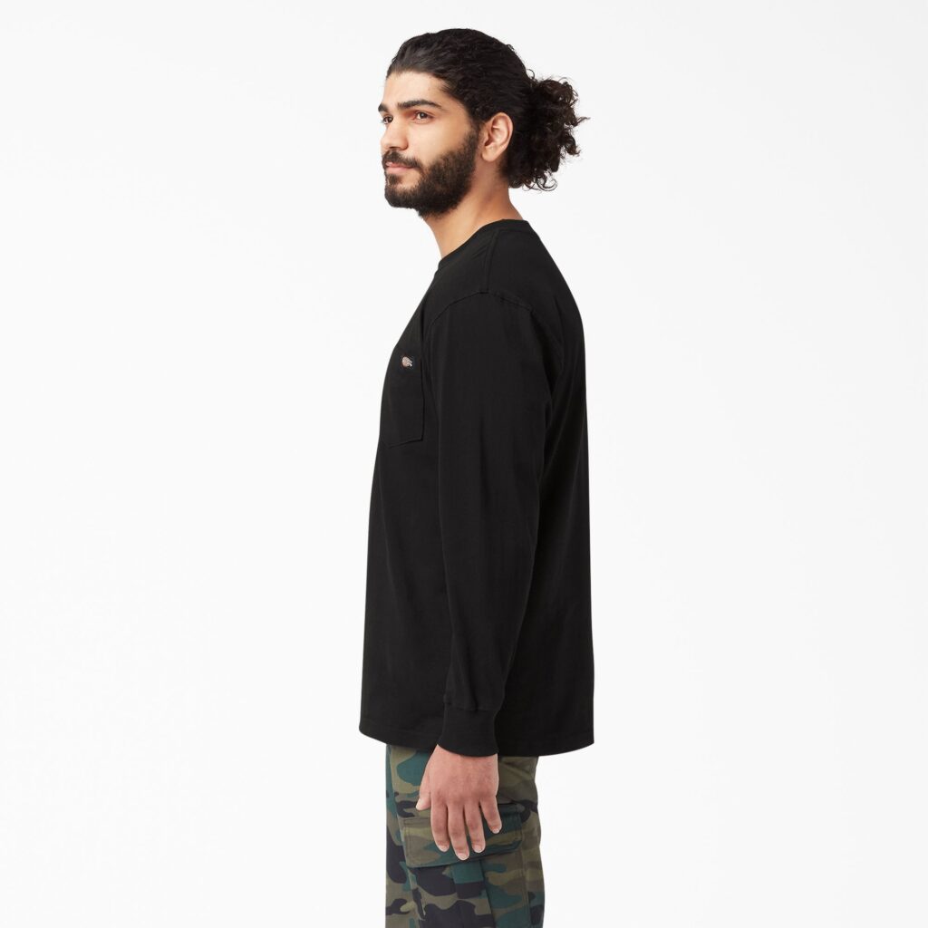Dickies WL450 Heavyweight – Camiseta Masculina Manga Longa com Bolso