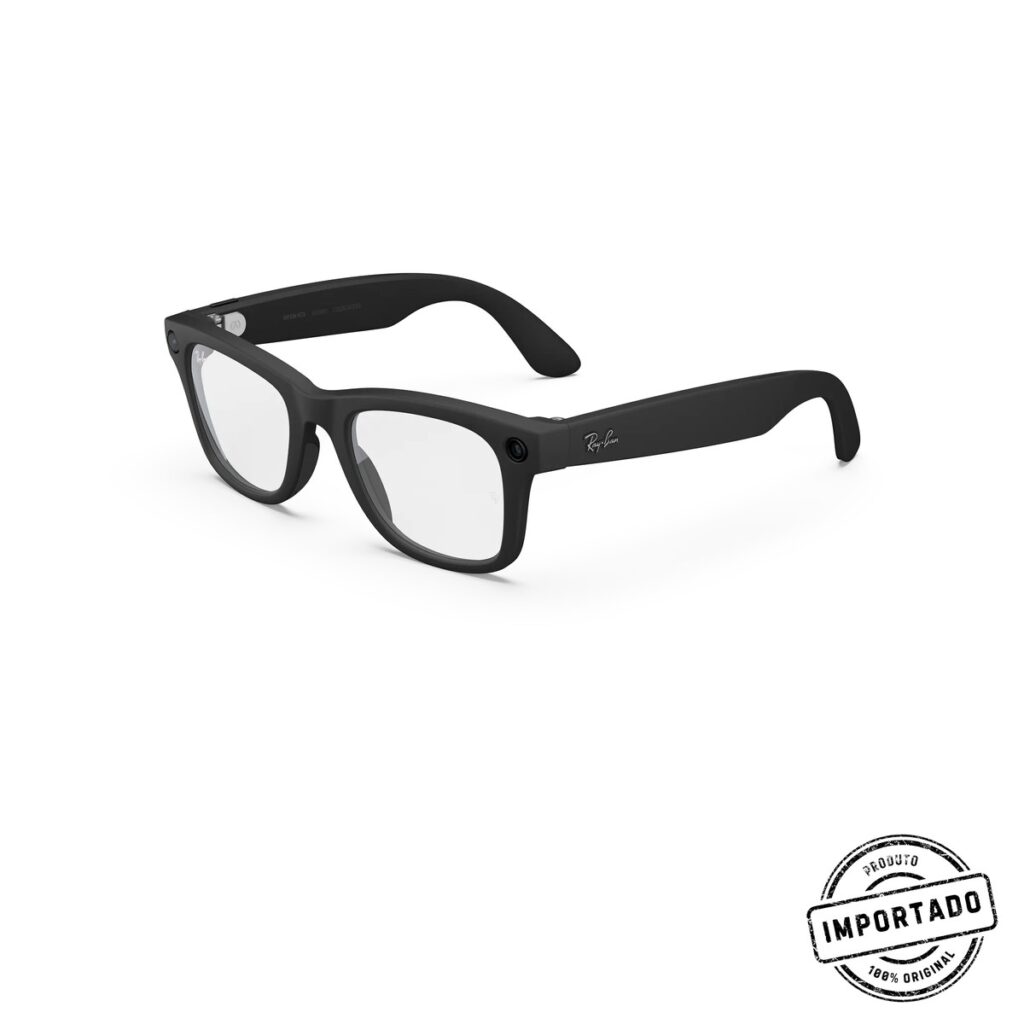 Ray-Ban Meta Wayfarer Gen 2 – Óculos Inteligentes (Preto Fosco, Lente Incolor)