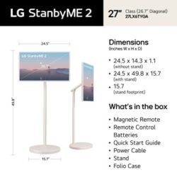 LG StanbyME 2 27LX6TYGA — Tela Touch de 27 Polegadas - Imagem 6
