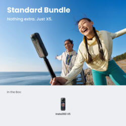 Insta360 X5 – Câmera 360° (Kit Standard, Preta) - Imagem 2
