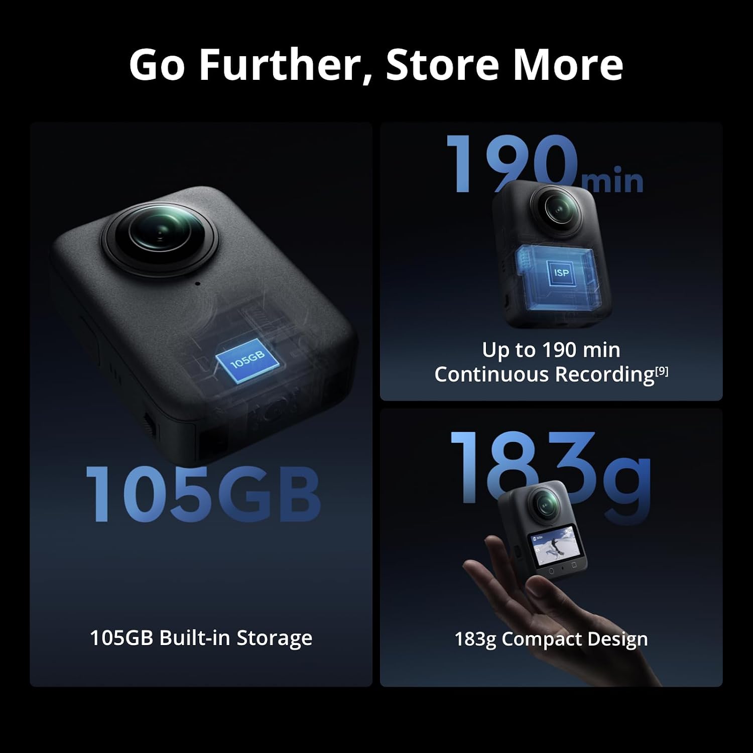 DJI Osmo 360 – Câmera 360° (Standard Combo) - Imagem 6