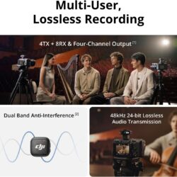 DJI Mic 3 – Sistema de Microfone (2 Transmissores, 1 Receptor e Estojo) - Imagem 3