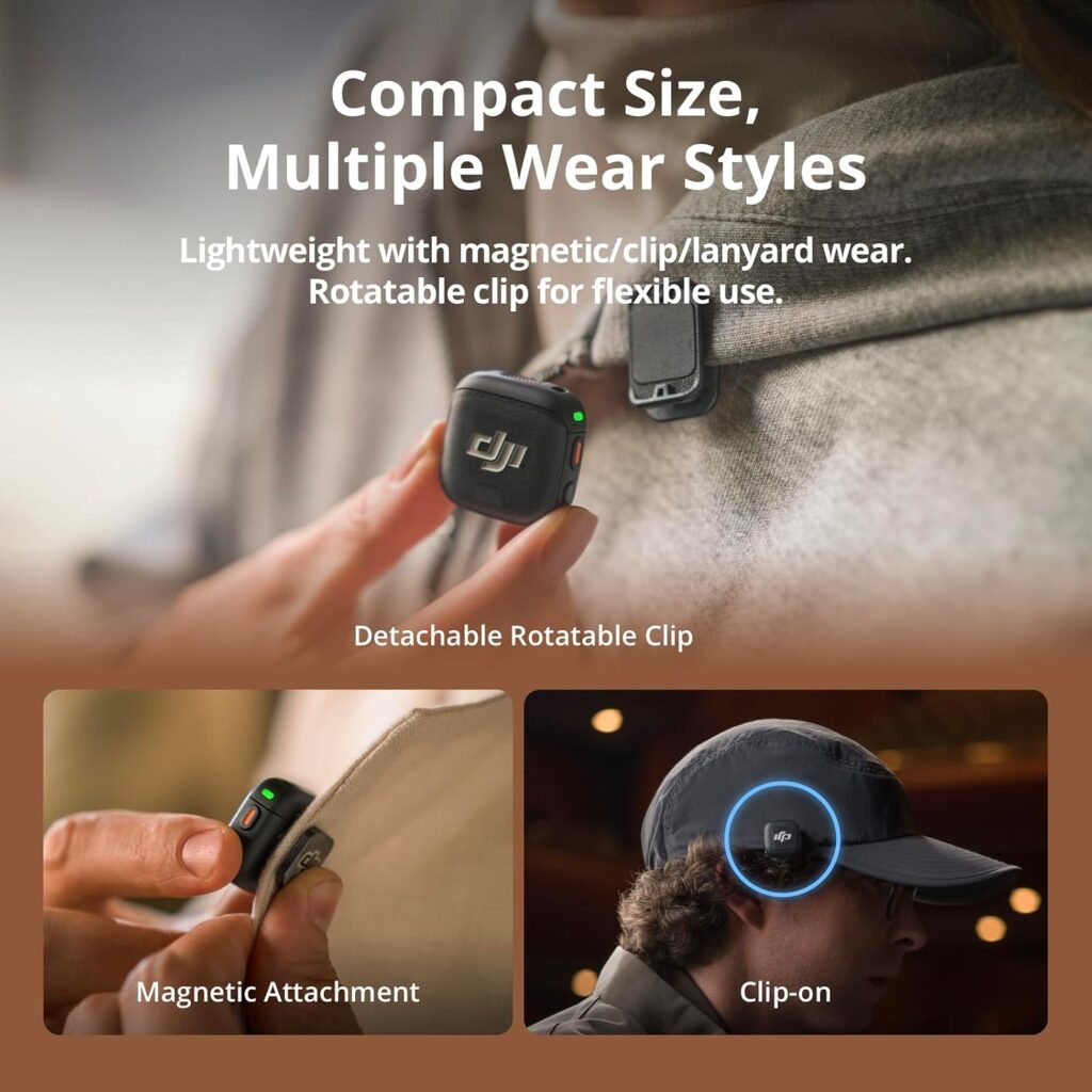 DJI Mic 3 – Sistema de Microfone (2 Transmissores, 1 Receptor e Estojo)