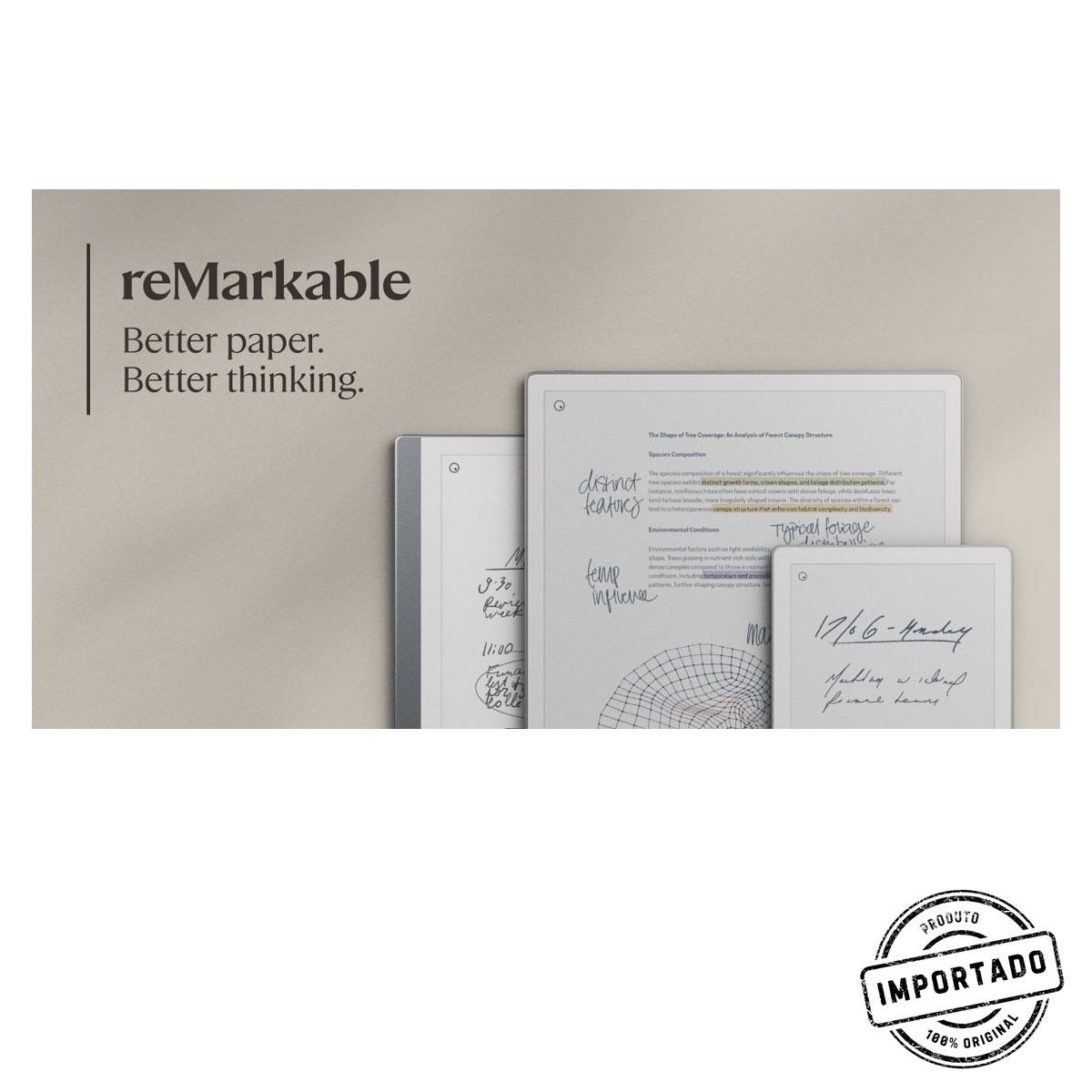 reMarkable Paper Pro – Tablet de Escrita Digital - Imagem 1