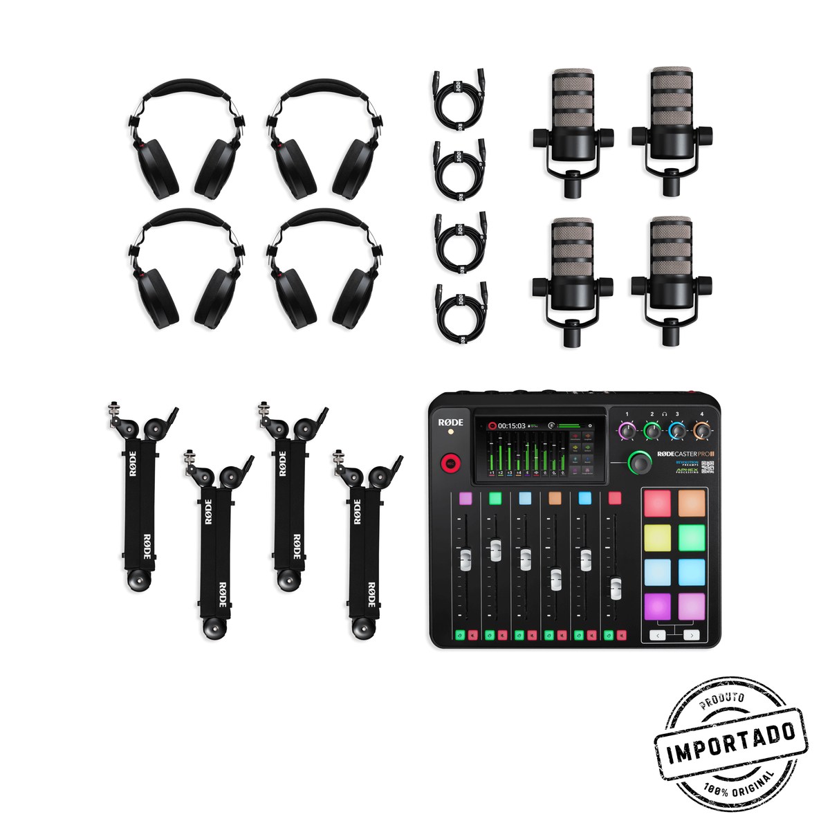 RØDE Ultimate Podcast Kit – Kit Completo para Podcast - Imagem 1