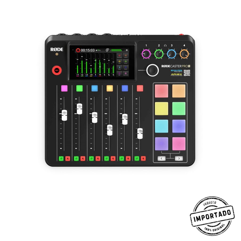RØDECaster Pro II – Mesa de Som para Podcast e Streaming