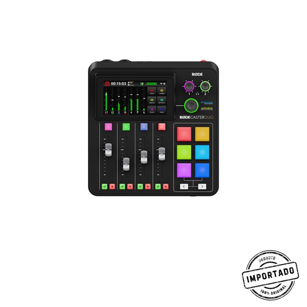 RØDECaster Duo – Mesa de Som para Podcast e Streaming