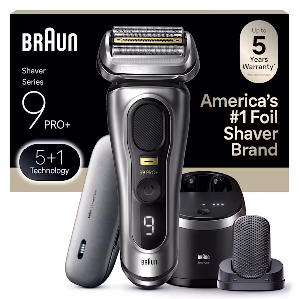 Braun Series 9 PRO+ 9599cc – Barbeador com PowerCase e SmartCare 6 em 1