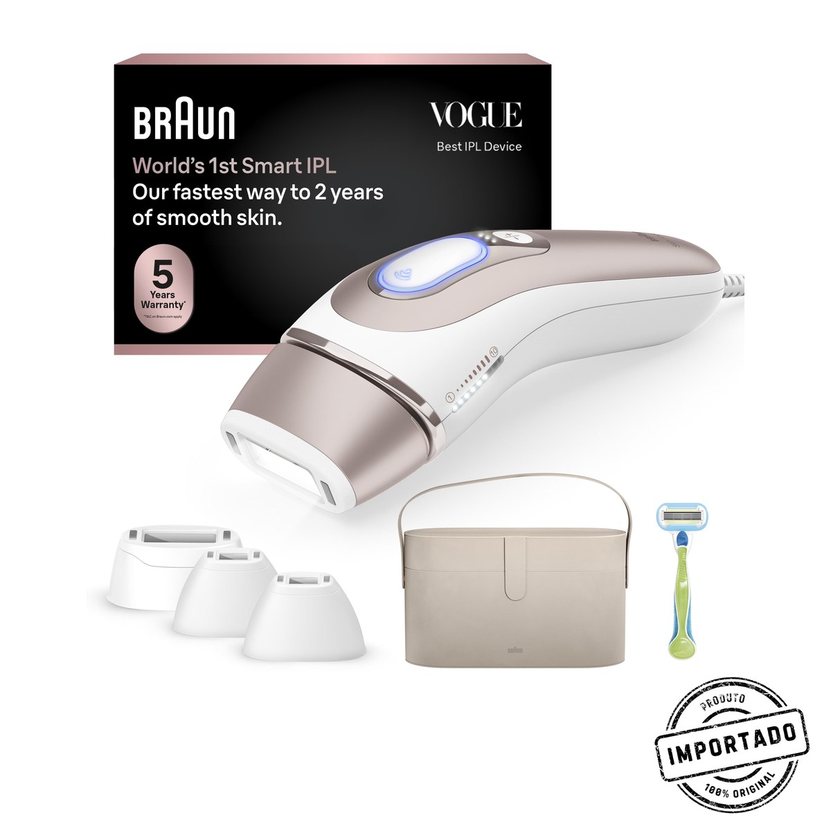 Braun Skin i·expert PL7387 – Depilação a Luz Pulsada IPL (4 Ponteiras) - Imagem 1