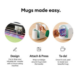 Cricut Mug Press – Prensa Térmica para Canecas com Kit de Materiais - Imagem 4