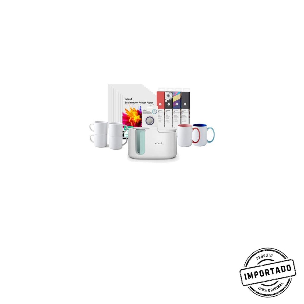 Cricut Mug Press – Prensa Térmica para Canecas com Kit de Materiais