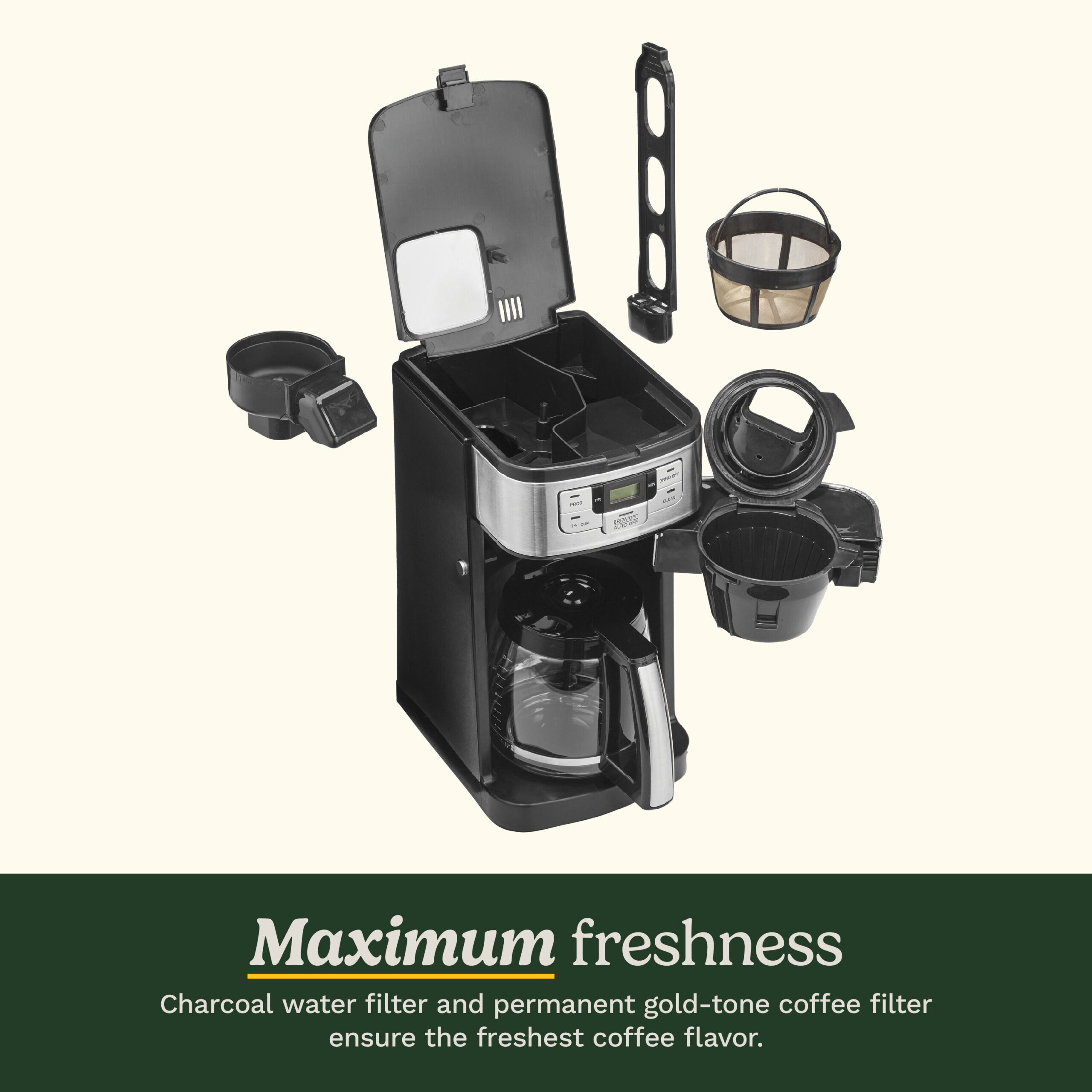 Cuisinart Grind & Brew DGB-400 – Cafeteira com Moedor (12 Xícaras) - Imagem 5