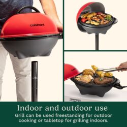 Cuisinart CEG-115 – Grill Elétrico 2 em 1 para Uso Interno e Externo - Imagem 3