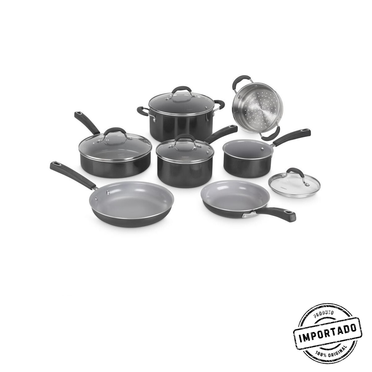 Cuisinart Ceramica XT – Jogo de Panelas Antiaderentes (11 Peças) - Imagem 1
