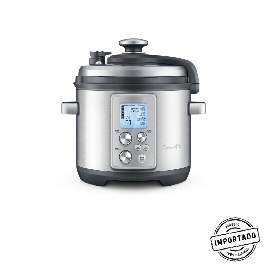 Breville Fast Slow Pro – Panela Elétrica de Pressão e Cozimento Lento