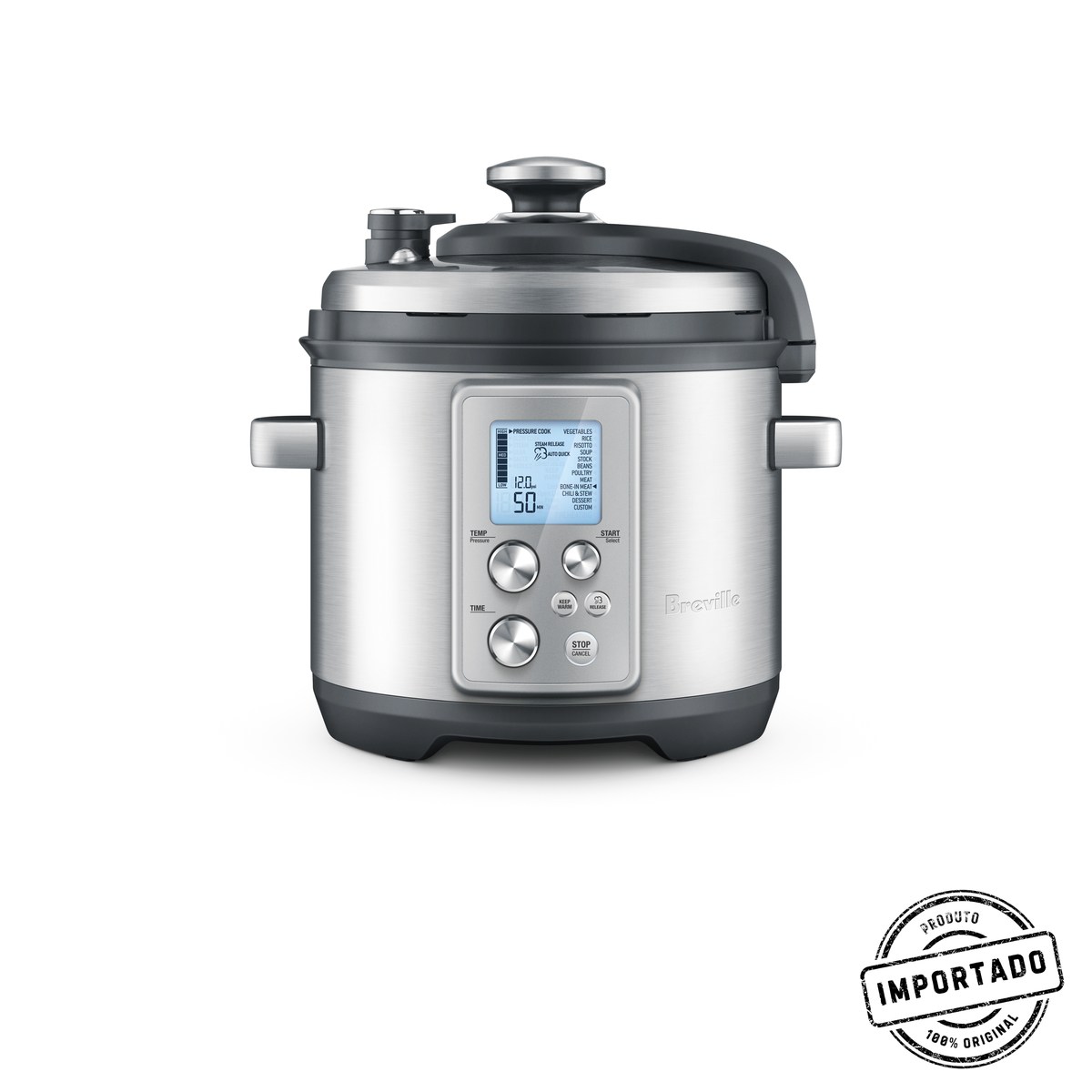Breville Fast Slow Pro – Panela Elétrica de Pressão e Cozimento Lento - Imagem 1