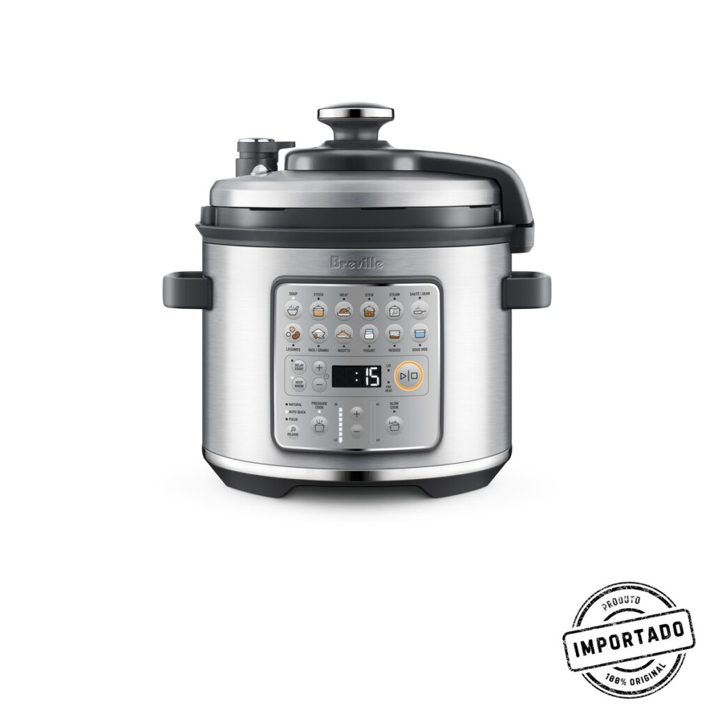 Breville Fast Slow GO – Panela Elétrica de Pressão e Cozimento Lento