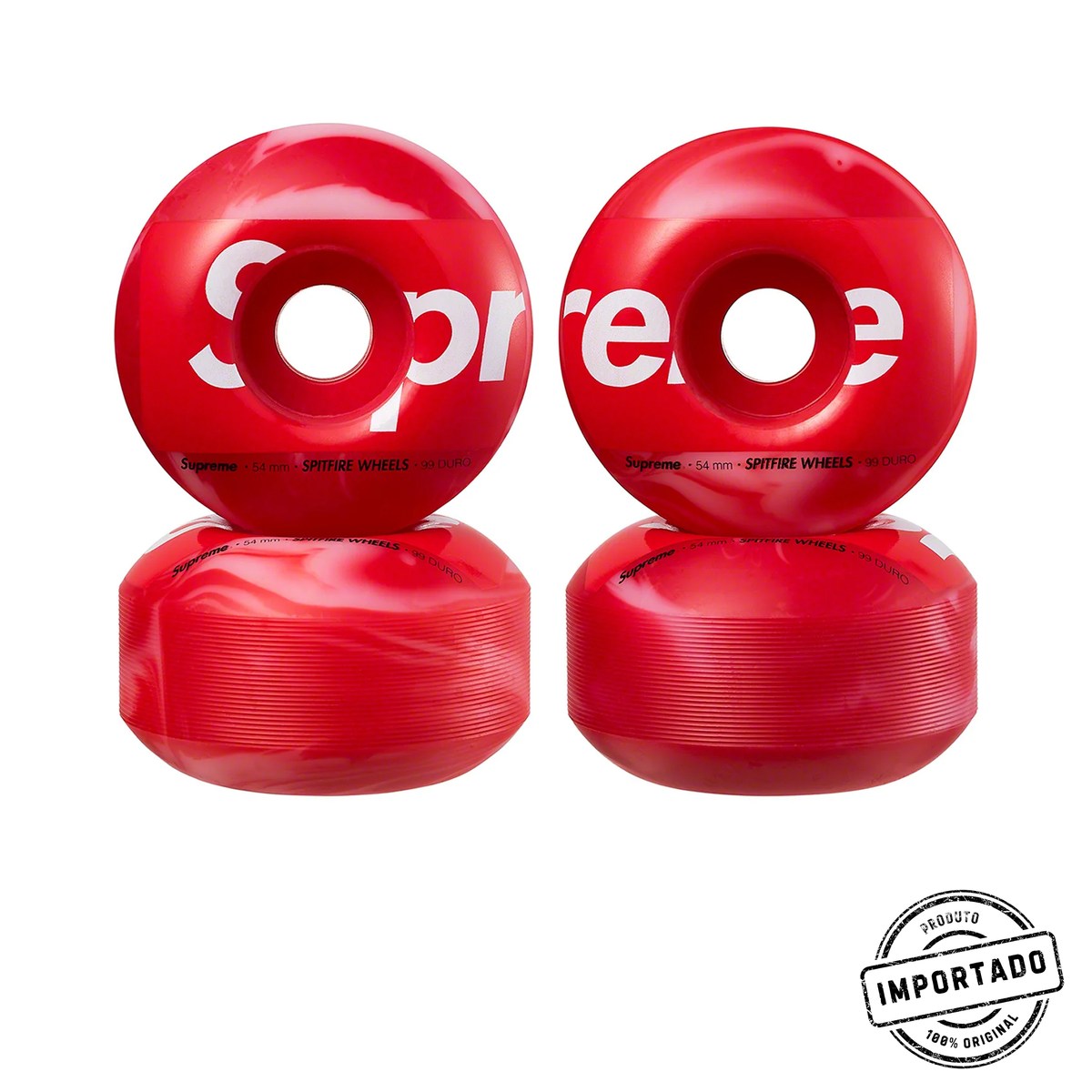 Supreme/Spitfire Shop Wheels – Rodas de Skate (Jogo com 4) - Imagem 1