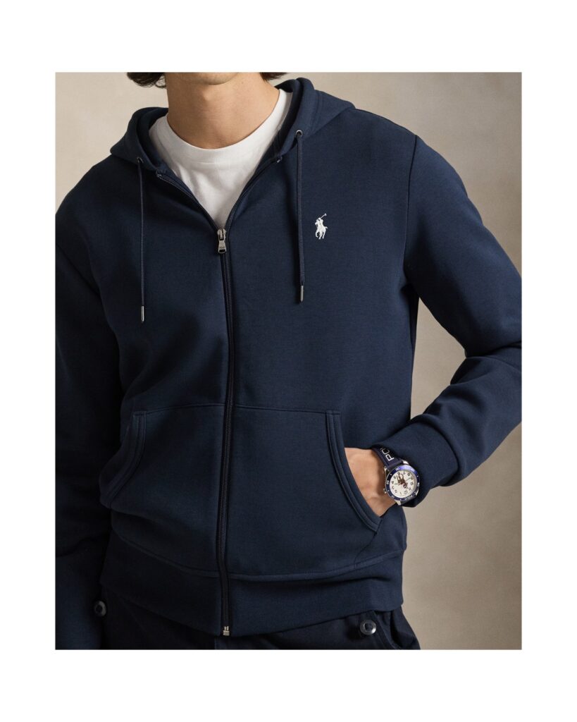 Ralph Lauren Double-Knit – Moletom com Capuz e Zíper