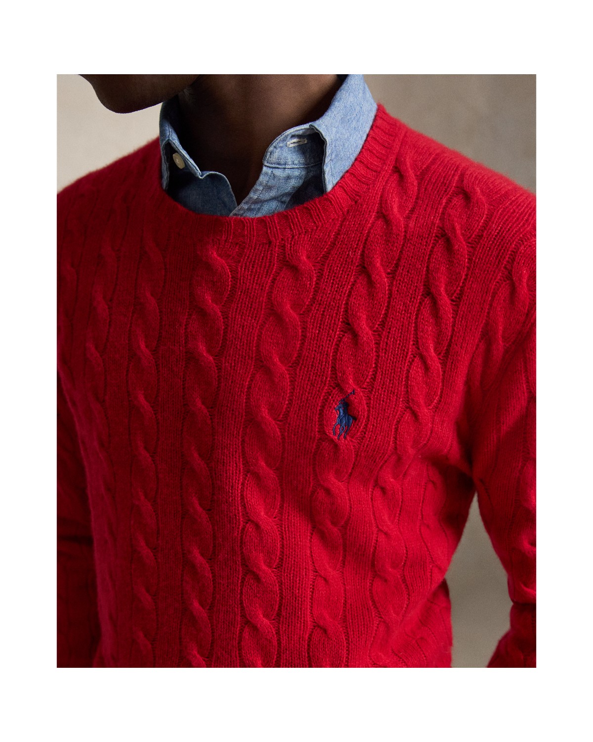 Ralph Lauren – Suéter Trançado de Lã e Cashmere - Imagem 5