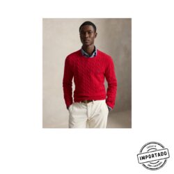 Ralph Lauren – Suéter Trançado de Lã e Cashmere - Imagem 1