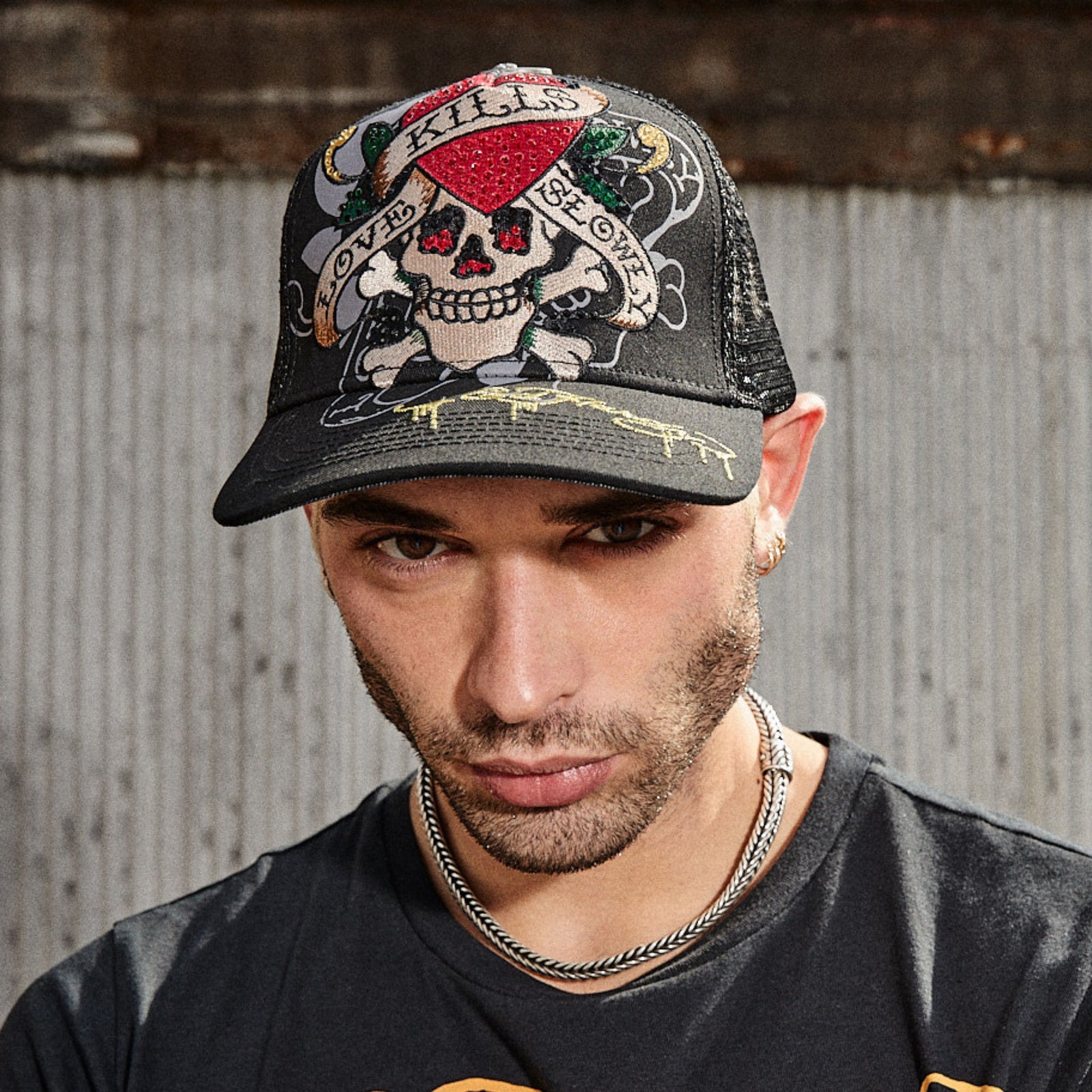 Rhinestone LKS Skull Hat - Imagem 2
