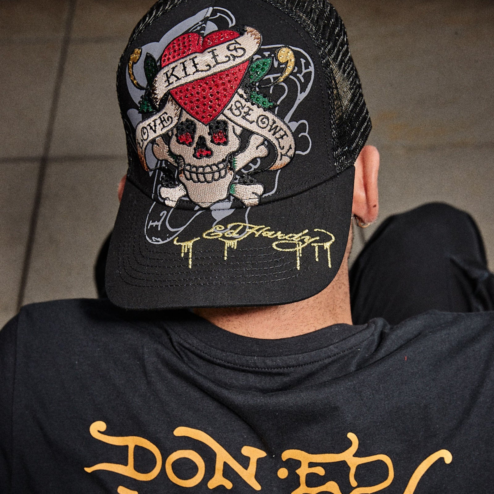 Rhinestone LKS Skull Hat - Imagem 3