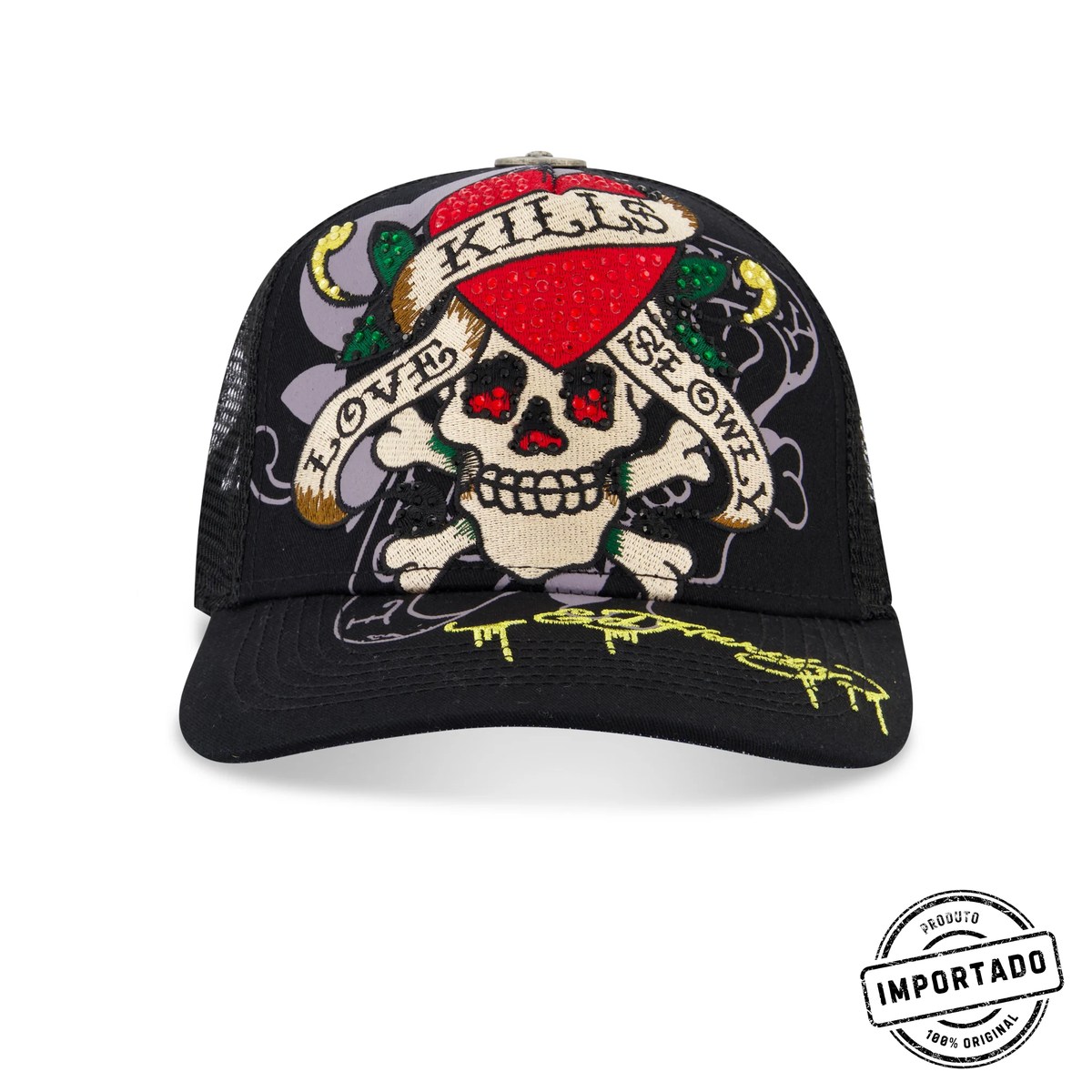 Rhinestone LKS Skull Hat - Imagem 1