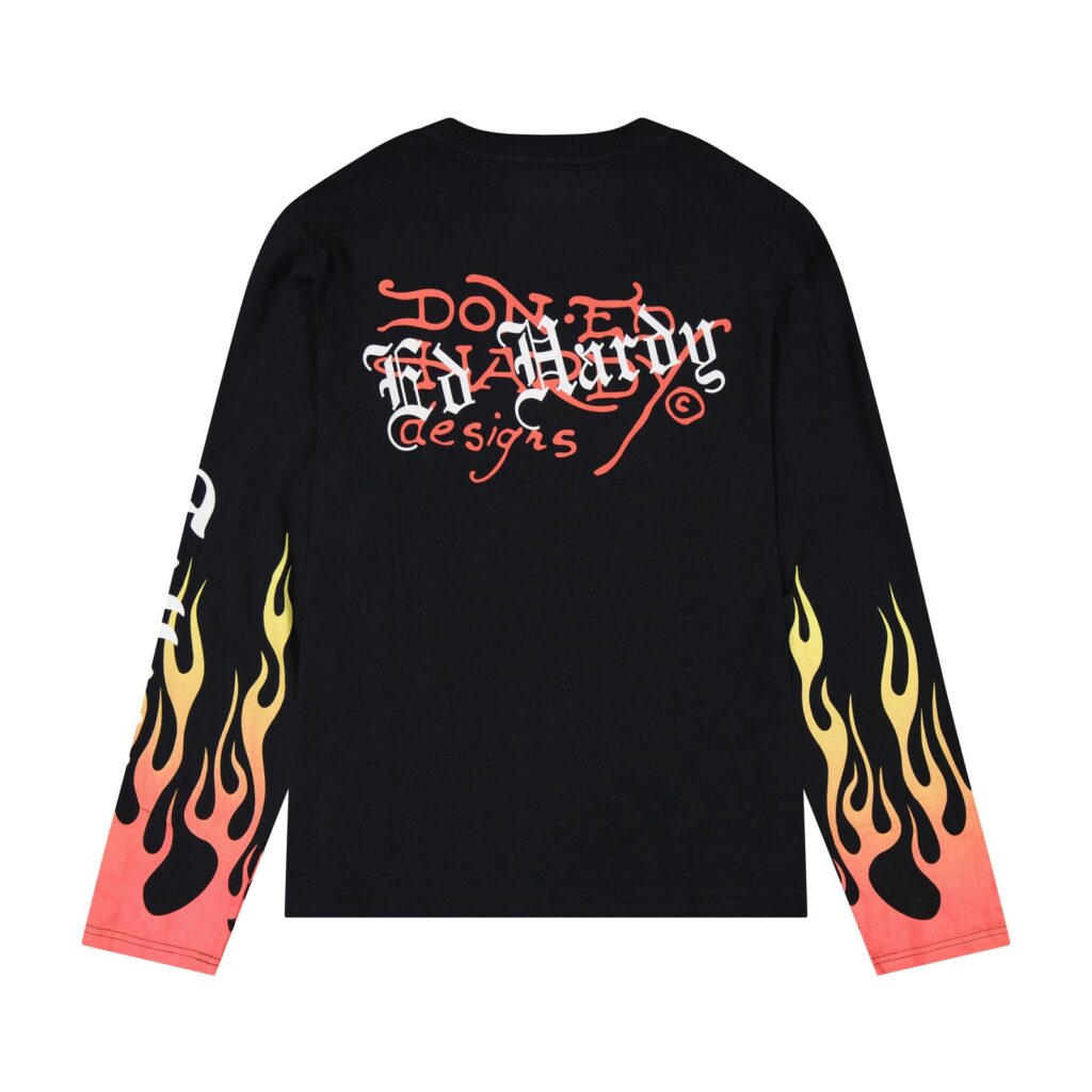 Ed Hardy Tiger Flames – Camiseta Manga Longa