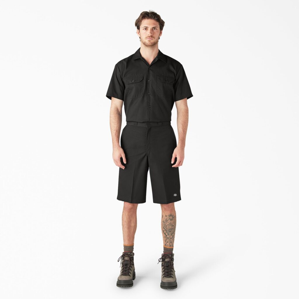 Dickies Loose Fit Flat Front Work Shorts, 13"
