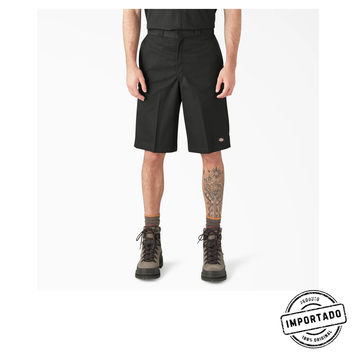 Dickies Loose Fit Flat Front Work Shorts, 13" - Imagem 1