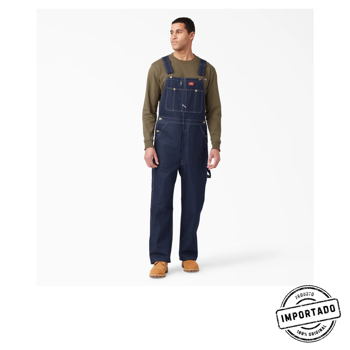 Dickies 83294 Indigo Bib – Jardineira Jeans - Imagem 1