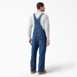 Dickies 8396 Stonewashed Indigo Bib – Jardineira Jeans Estonada - Imagem 2