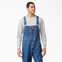 Dickies 8396 Stonewashed Indigo Bib – Jardineira Jeans Estonada - Imagem 4