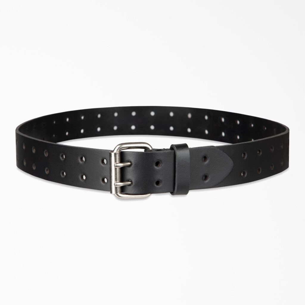 Dickies – Cinto de Couro Perfurado com Fivela Dupla