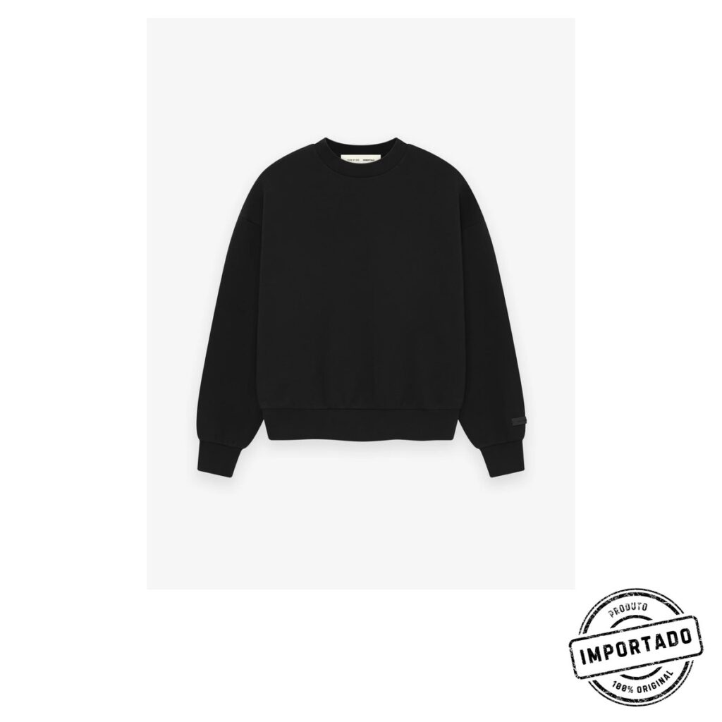 Fear of God ESSENTIALS Classic Crewneck – Conjunto Moletom e Calça (Preto)