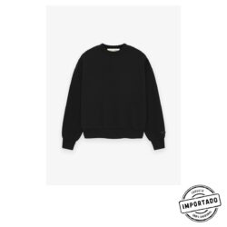 Fear of God ESSENTIALS Classic Crewneck – Conjunto Moletom e Calça (Preto) - Imagem 1