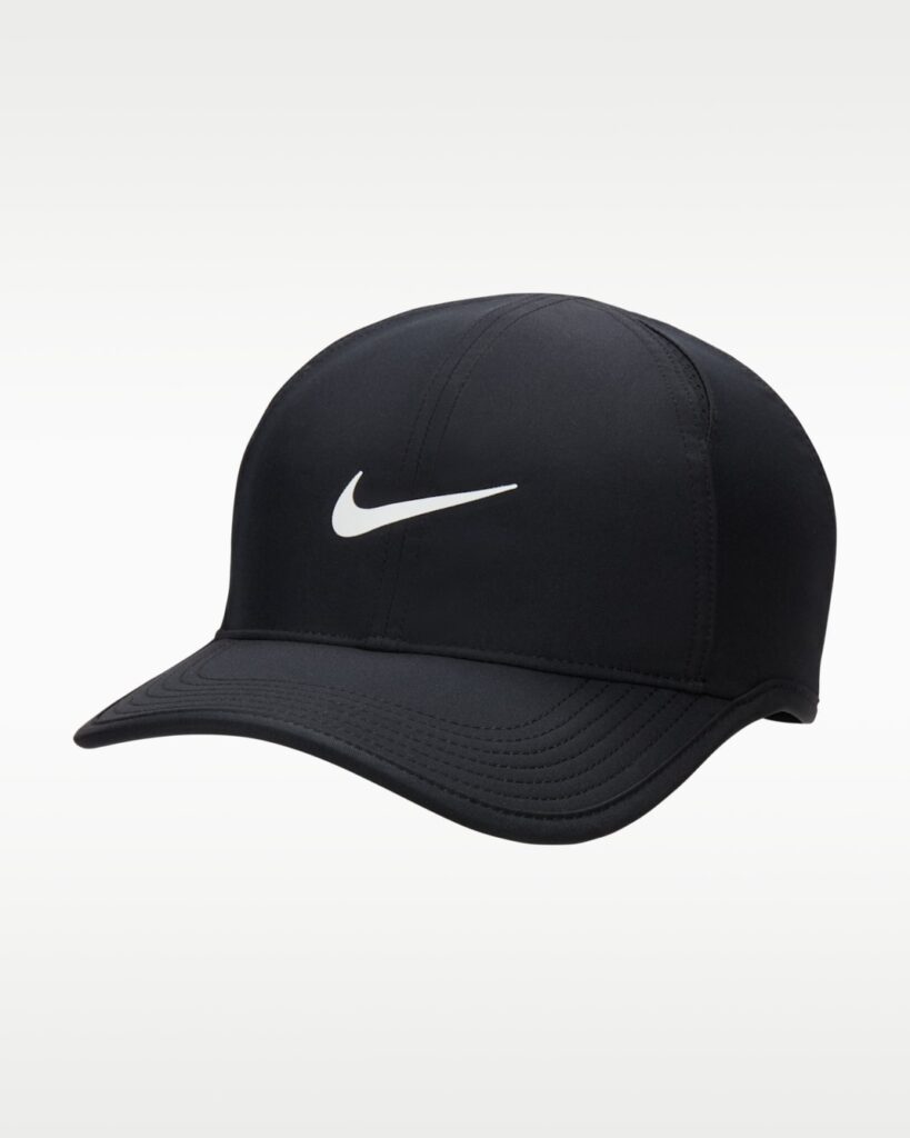 Nike Dri-FIT Club Unstructured Featherlight Cap - Black/White - Size XS/S